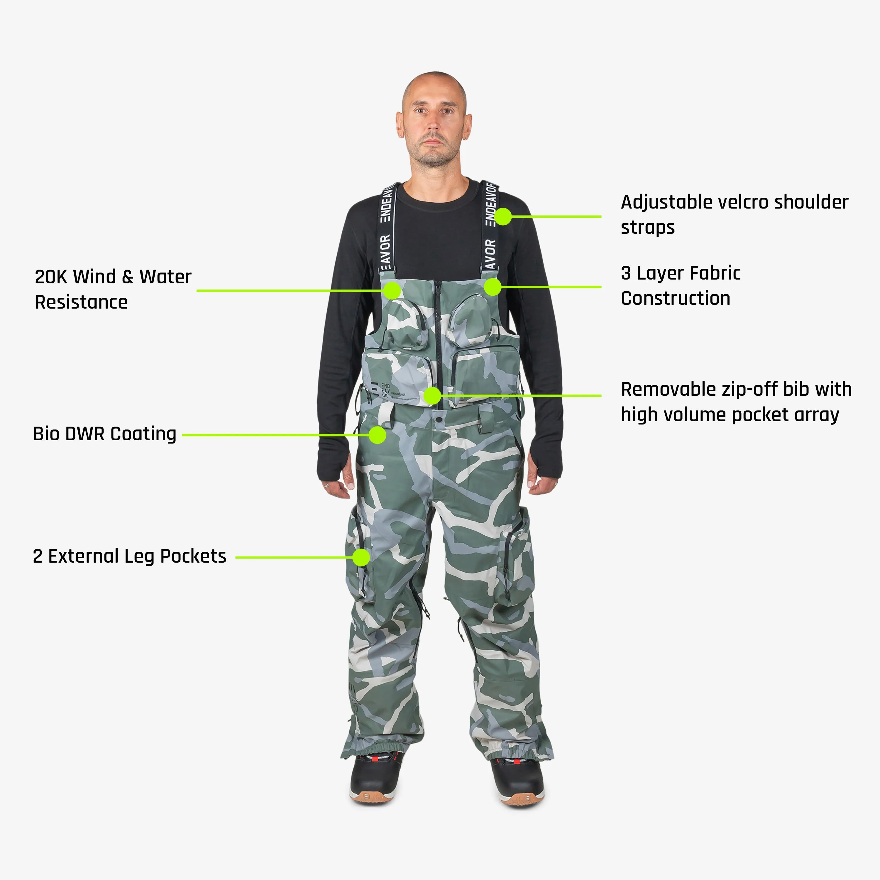 3L Scout Removable Bib Pant