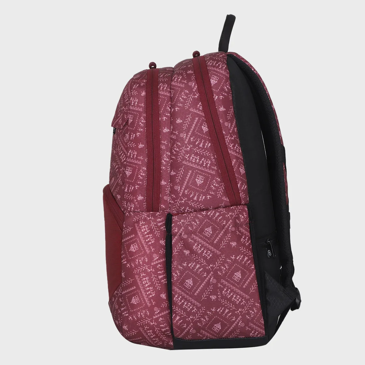 Arctic Fox 15.6" Laptop Backpack For Girls Warli Tawny Port