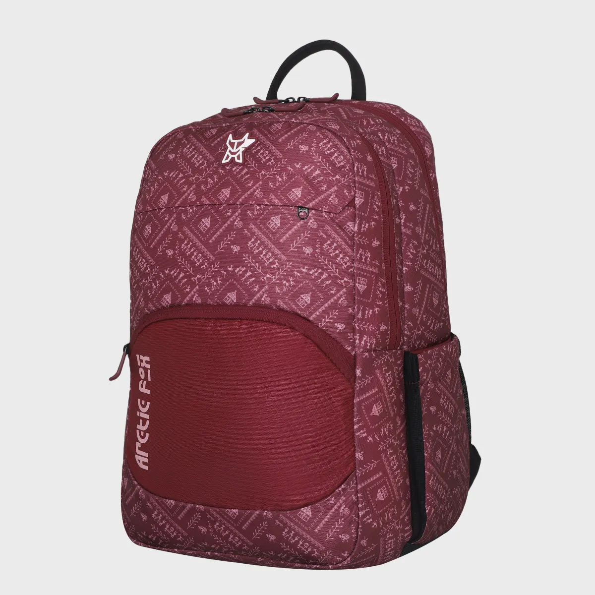 Arctic Fox 15.6" Laptop Backpack For Girls Warli Tawny Port