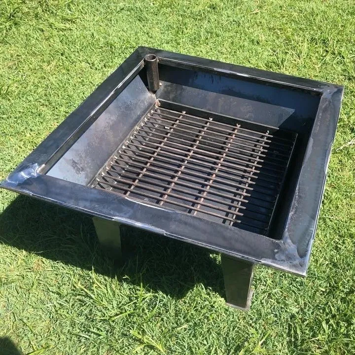 Backyard Fire Pit with Hot Plate & Grill