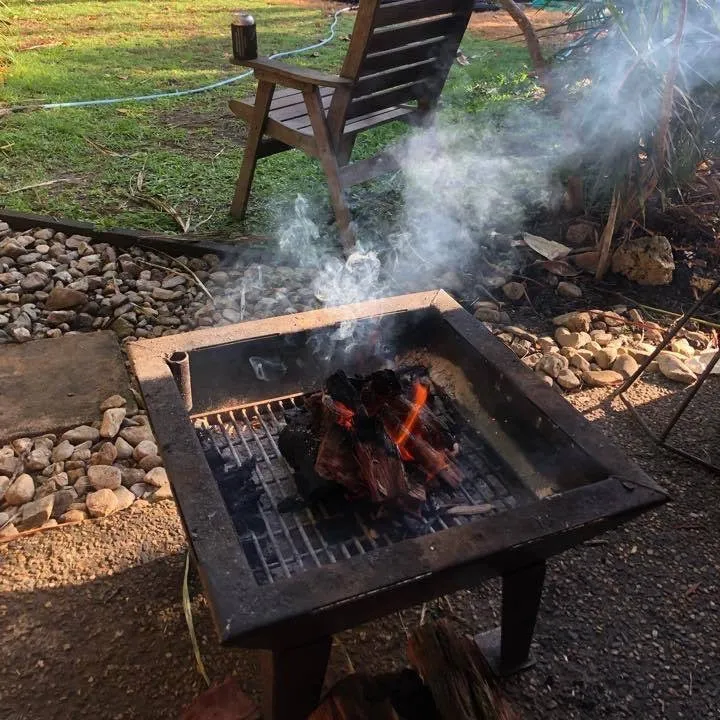 Backyard Fire Pit with Hot Plate & Grill