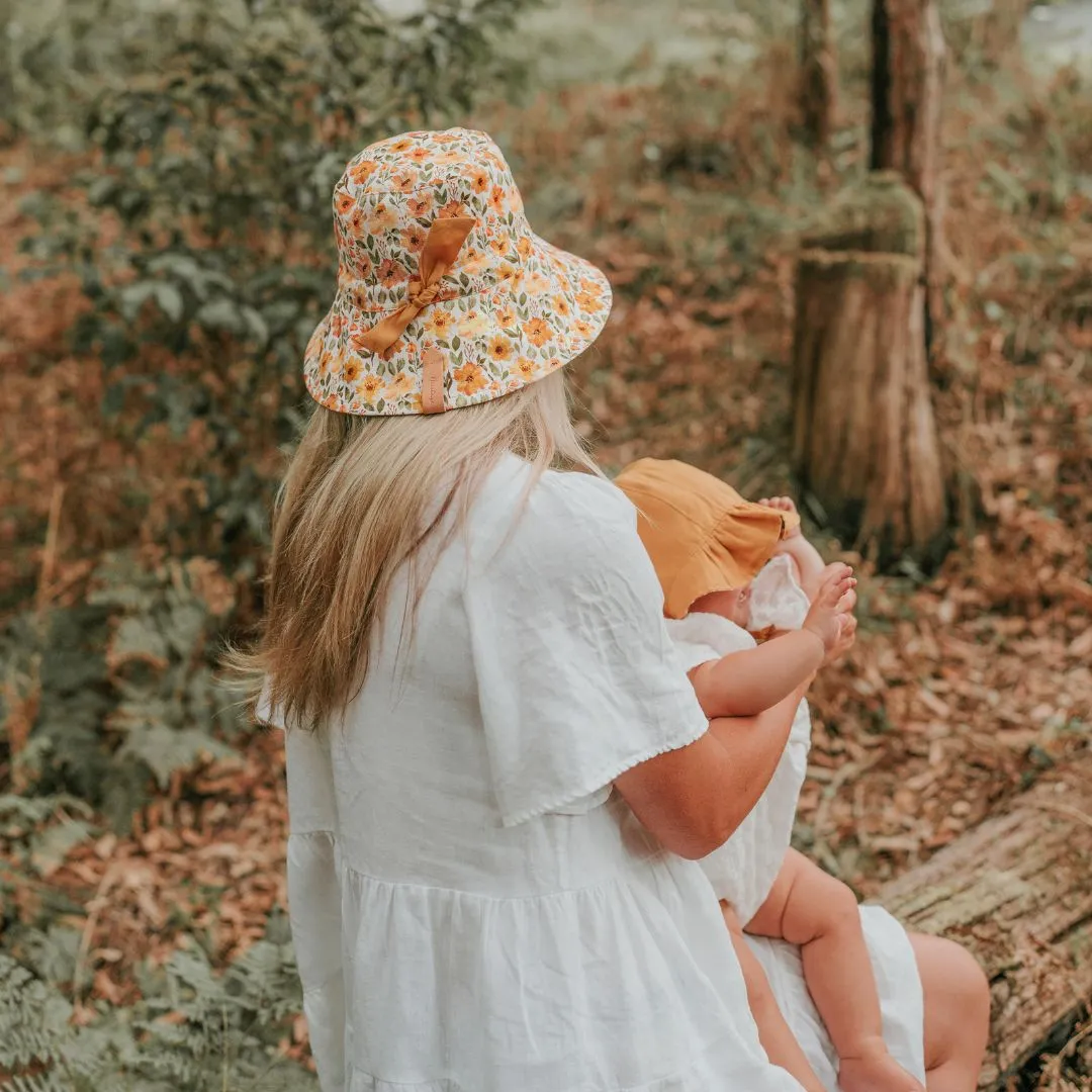 Bedhead Vacationer Reversible Adult Sun Hat - Margaret / Maize