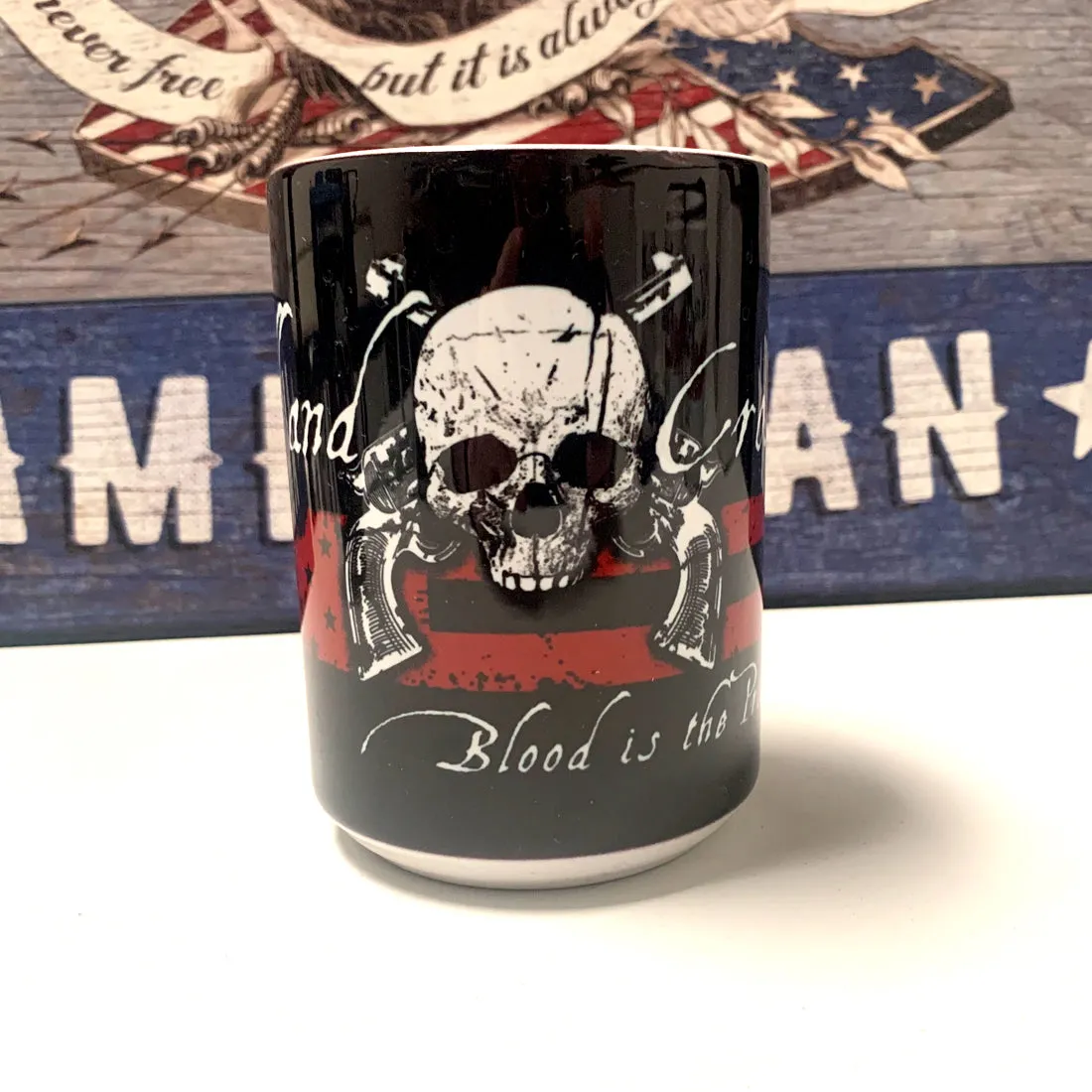 Blood is the Price of Freedom - 15 oz. Coffee Mug - Black  (ceramic)