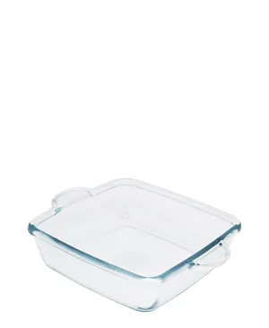 Borcam Guzzini 21cm Square Baker - Clear