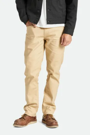 BRIXTON BUILDERS 5 POCKET PANT SAND