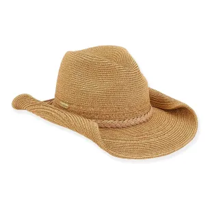 Cameron Paper Braid Hat in Tan