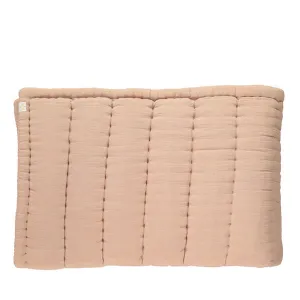 Camomile London Hand Quilted Blanket – Peach Blossom