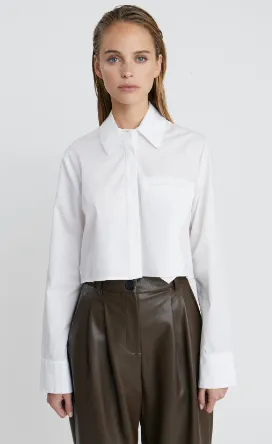 Deluc Honeybus Cropped Shirt - White