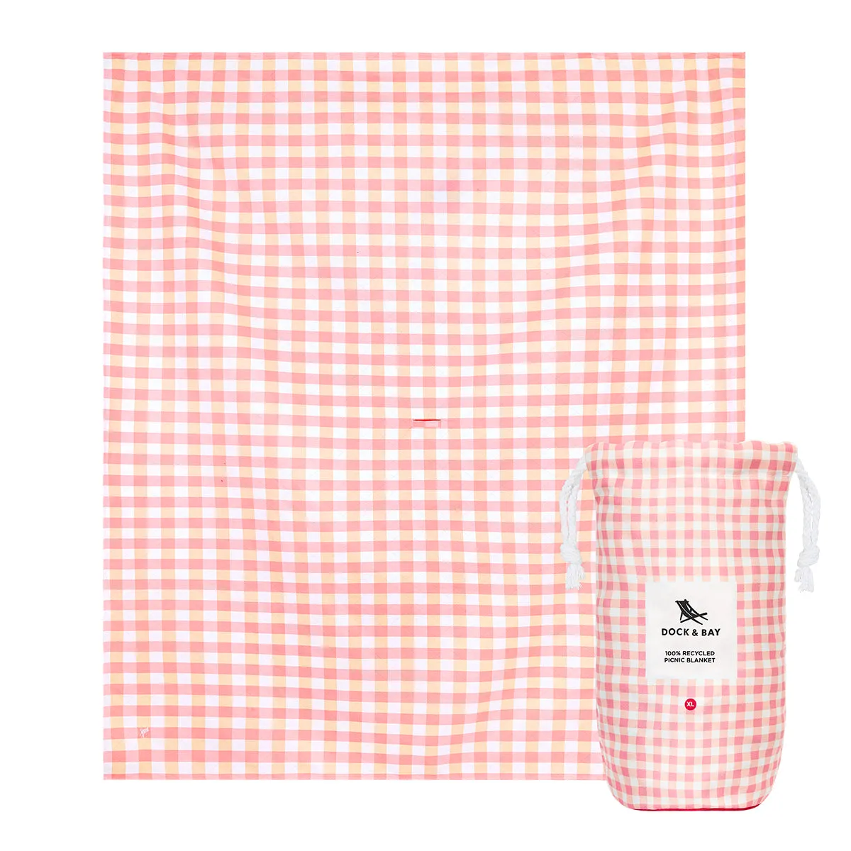 Dock & Bay Picnic Blanket Extra Large - Strawberries & Cream