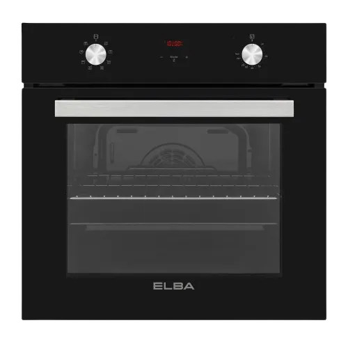 ELBA 60CM MULTIFUNCTION ELECTRIC OVEN WITH BLACK GLASS FINISH - 04/T60-5