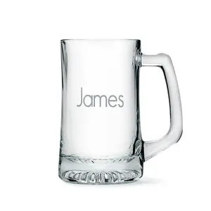 Engraved Glass Beer Mugs Gift for Men