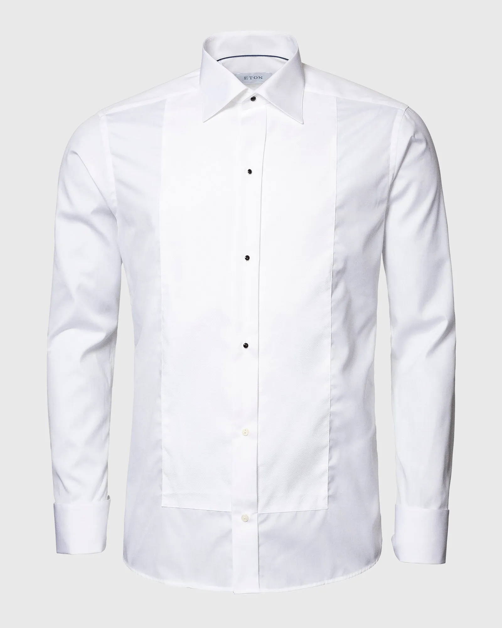 ETON 6363701000 WHITE FRENCH CUFF PIQUE TUXEDO EVENING SHIRT