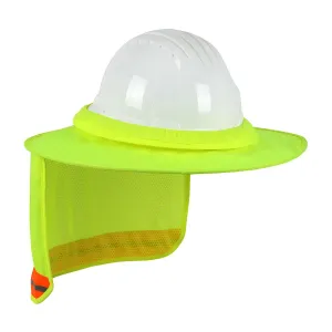 EZ-Cool 396-850-LY Hi-Vis Full Brim Hard Hat Visor with Neck Shade