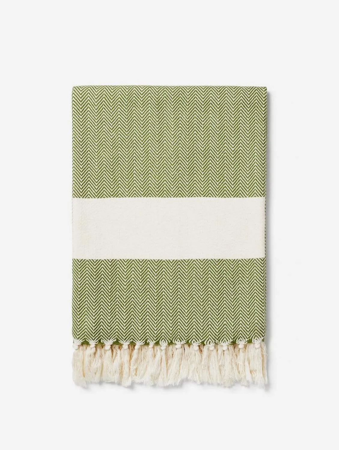 Ferah Herringbone Cotton Vegan Blanket | Multiple Colours