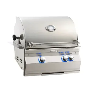 Fire Magic Aurora A430i 24" Propane Gas Built-In Grill w/ 1 Sear Burner, Backburner and Analog Thermometer - A430I-8LAP