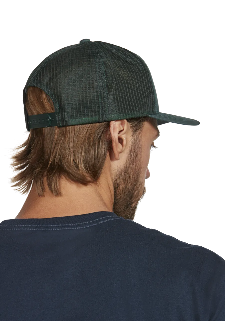 Frothy Snapback Hat - Sage / Orange