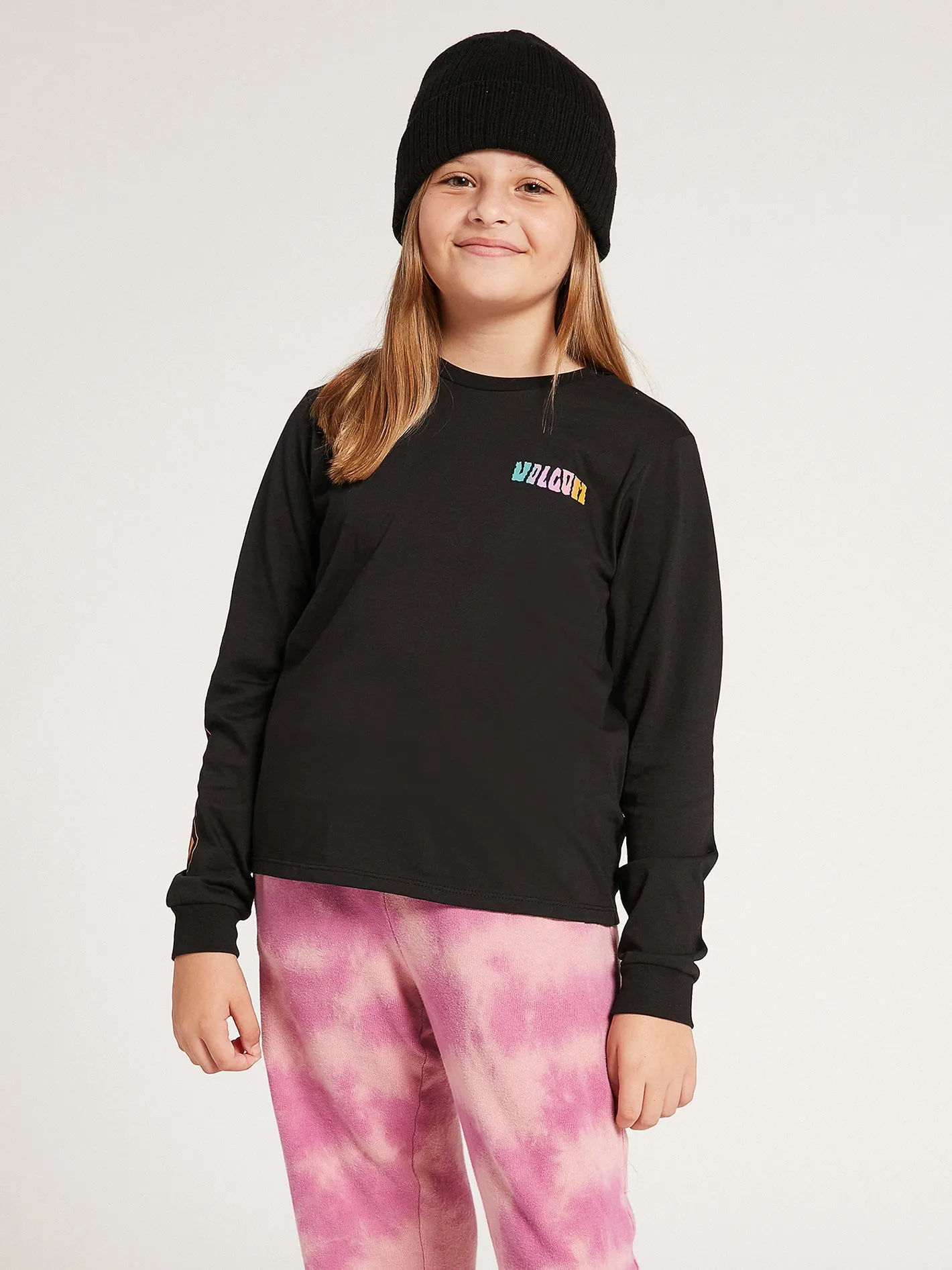 Girls Made From Stoke Long Sleeve Tee - Black