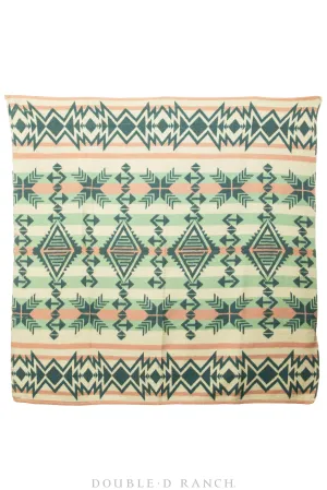 Home, Textile, Camp Blanket, Beacon, Forest & Peach, Vintage,107