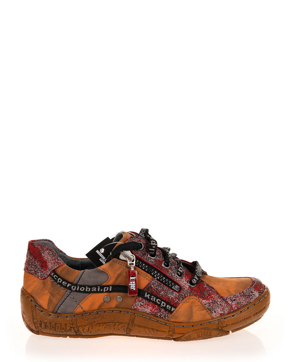 Kacper 24984 Orange Leather Low Casual