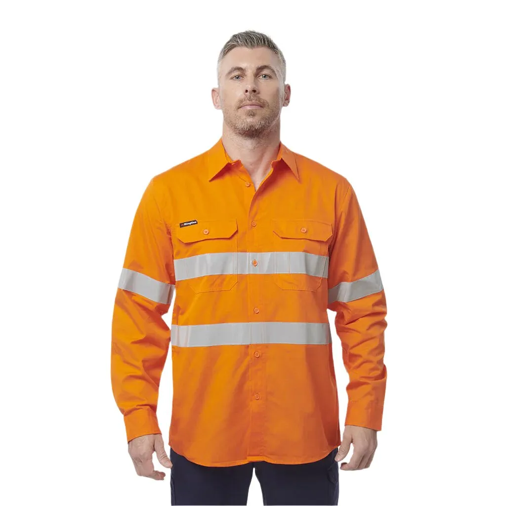 King Gee Workcool Vented Shirt Taped Long Sleeve (K54915)