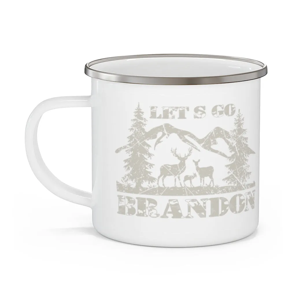 Let's Go Brandon, Hunting (LGB1) Enamel Camping Mug