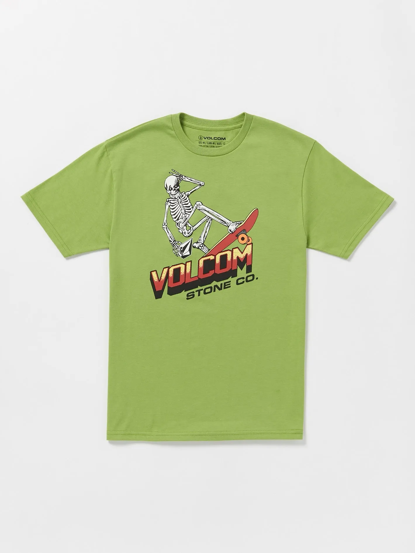 Little Boys Bone Slide Short Sleeve Tee - Seaweed Green