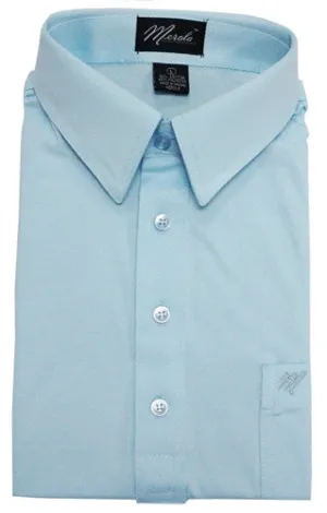 Merola Short Sleeve Pocket Polo Shirt - Sky Blue