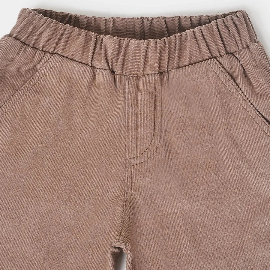 Misty Corduroy Brown Trouser Pants