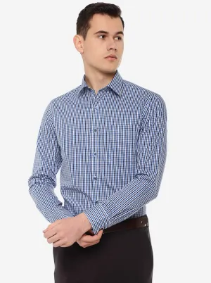 Multicolor Checked Slim Fit Formal Shirt | JadeBlue