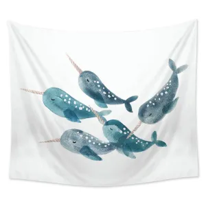 Narwhal Landscape Tapestry