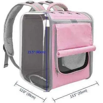 Opulent Paws Luxury Pet Carrier in Pink & Gray