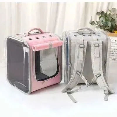 Opulent Paws Luxury Pet Carrier in Pink & Gray