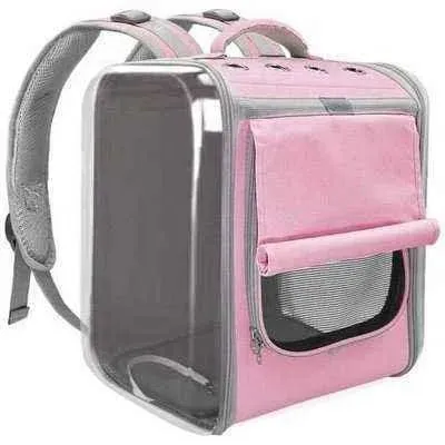 Opulent Paws Luxury Pet Carrier in Pink & Gray