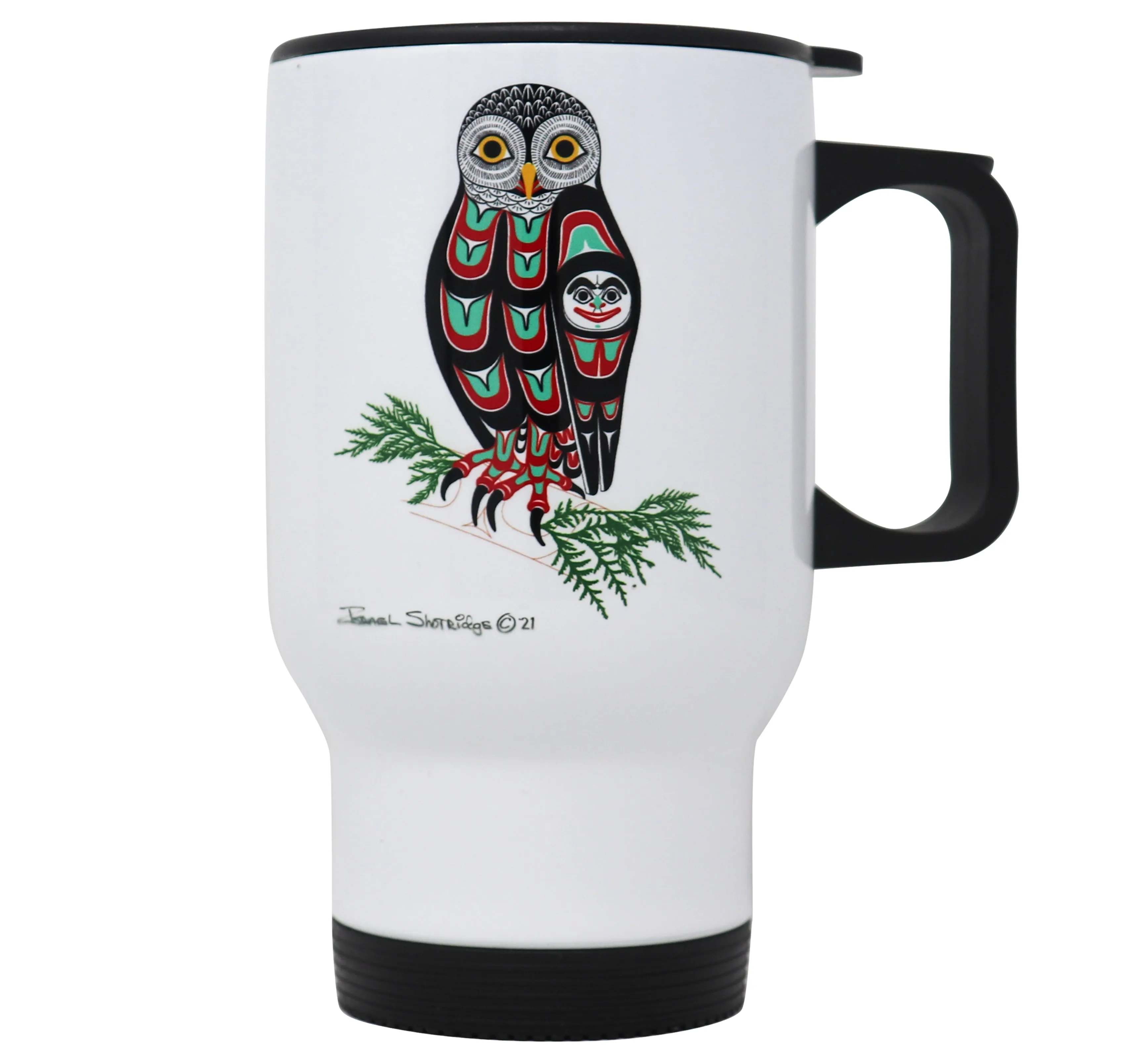 Owl Formline Travel Mug