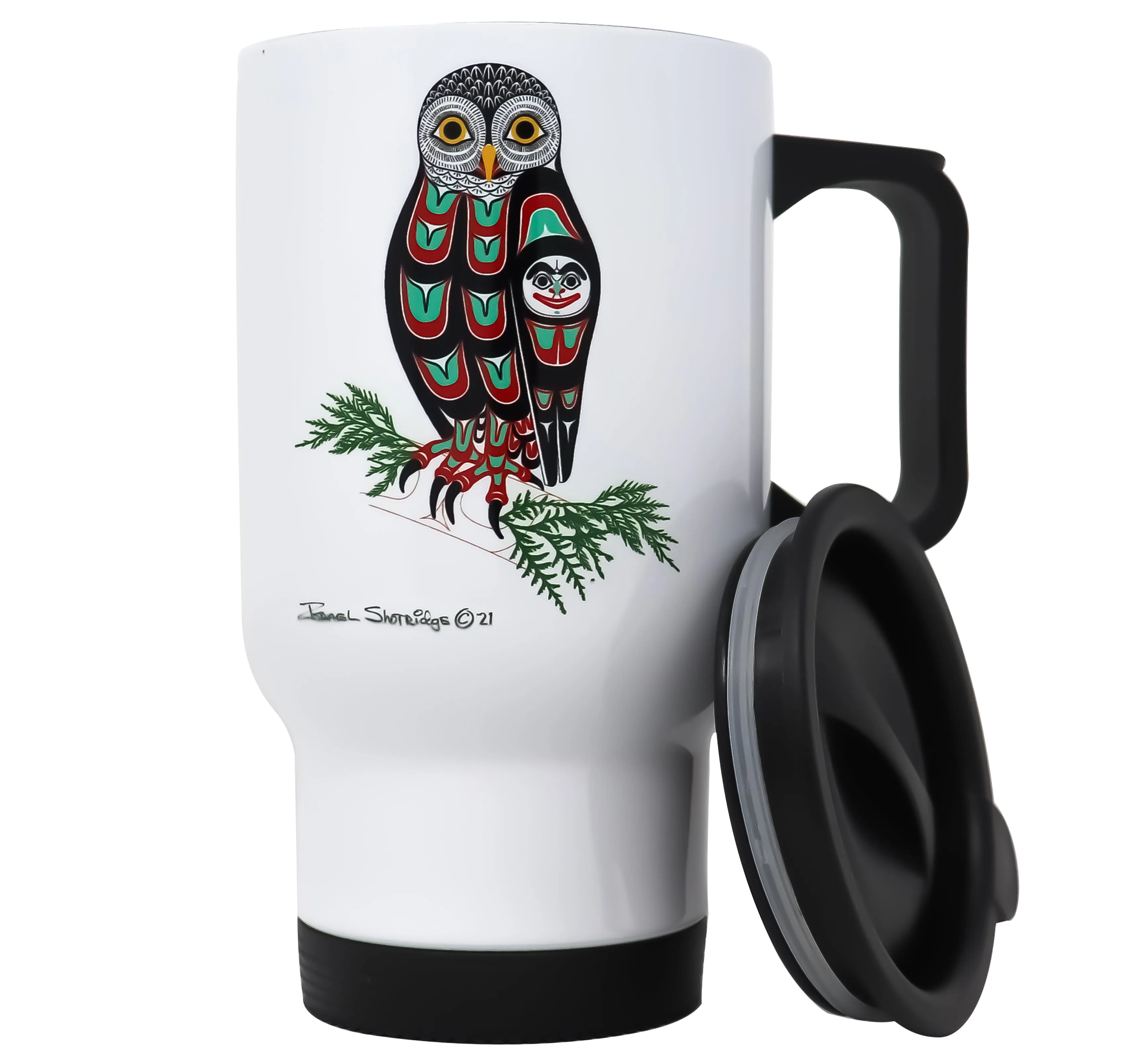 Owl Formline Travel Mug