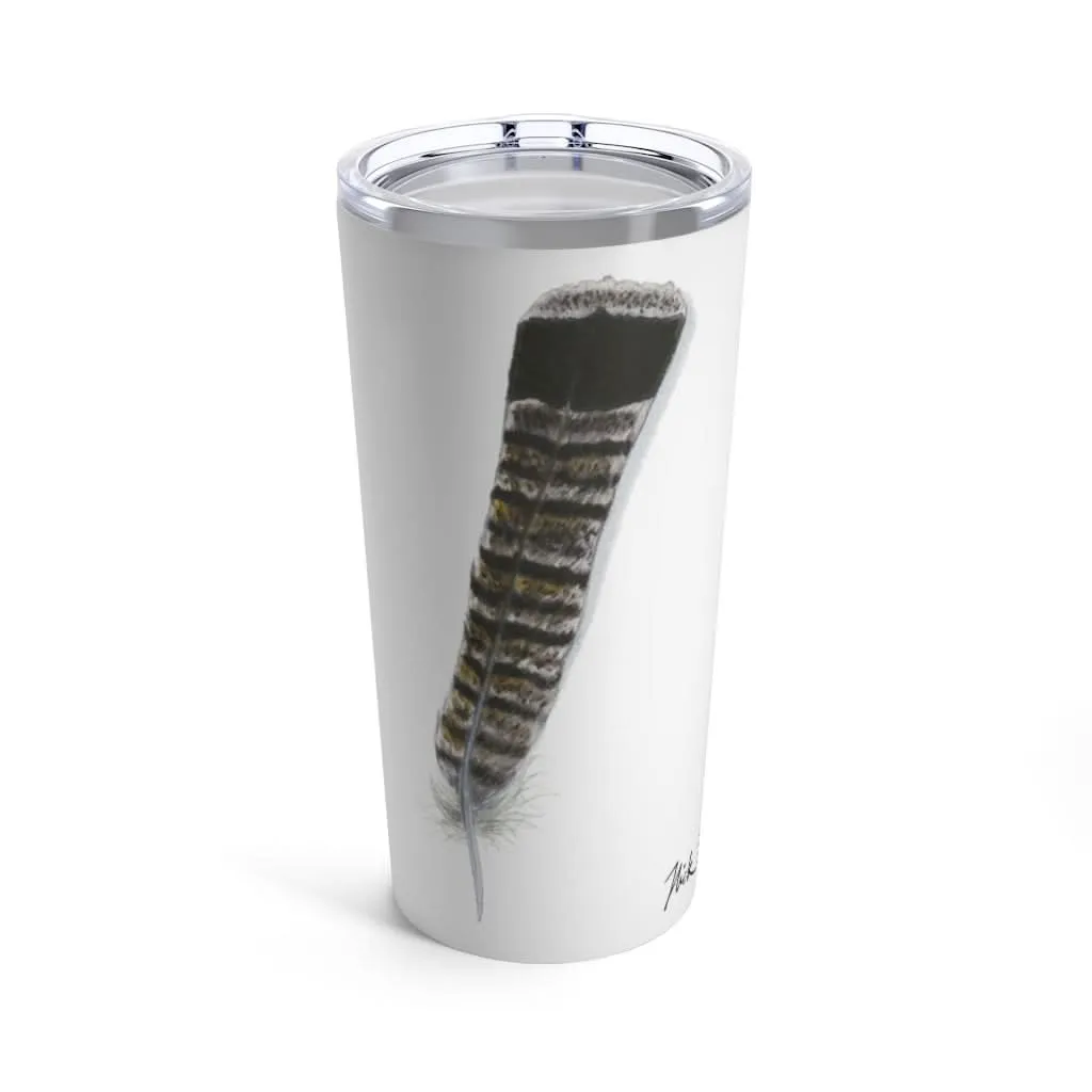 Partridge Feather, 20 oz Steel Tumbler