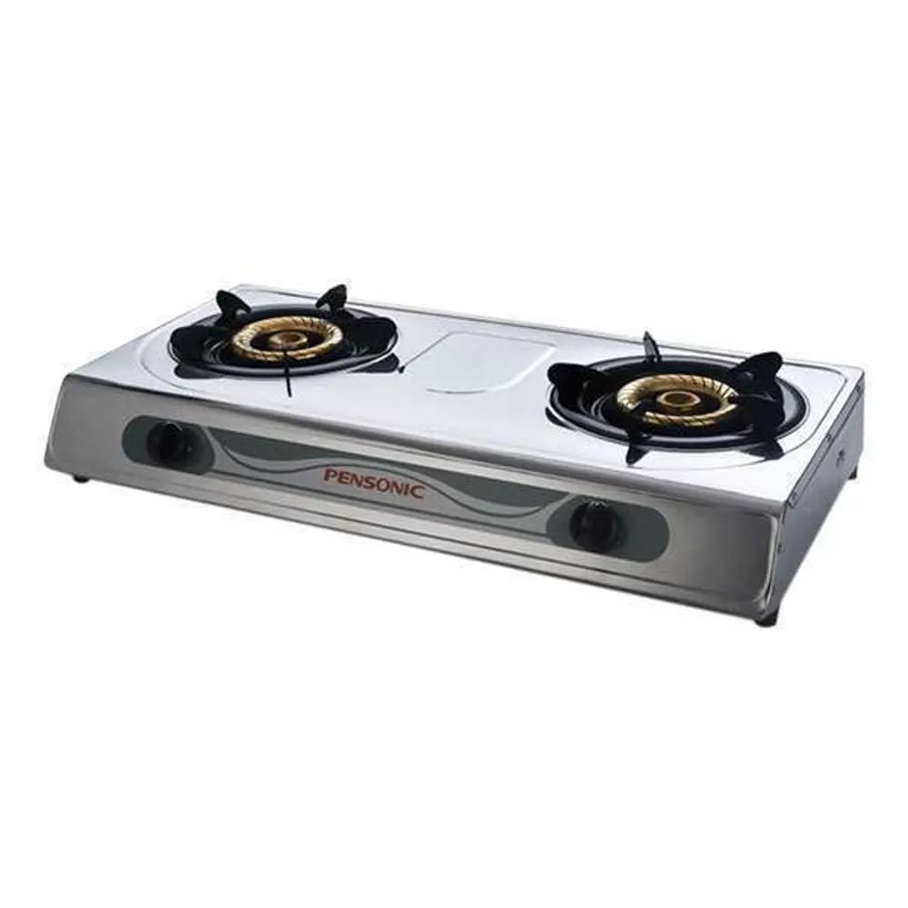 Pensonic 2 Burner Stainless Steel Gas Stove