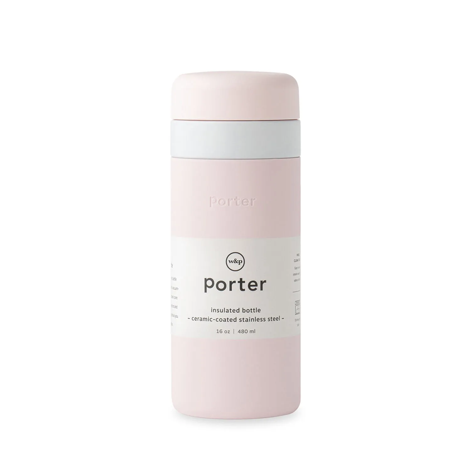 porter | ceramic insulated bottle | blush - LC