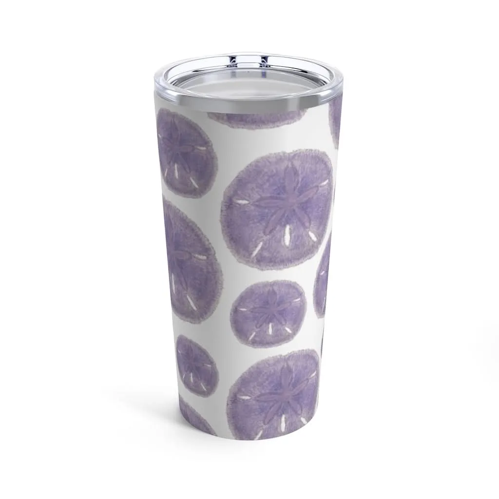 Purple Sand Dollars, 20 oz Steel Tumbler