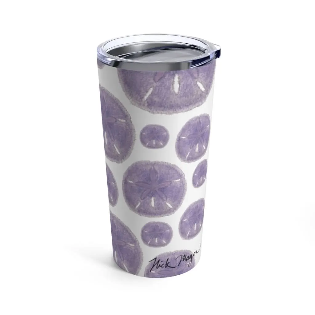 Purple Sand Dollars, 20 oz Steel Tumbler