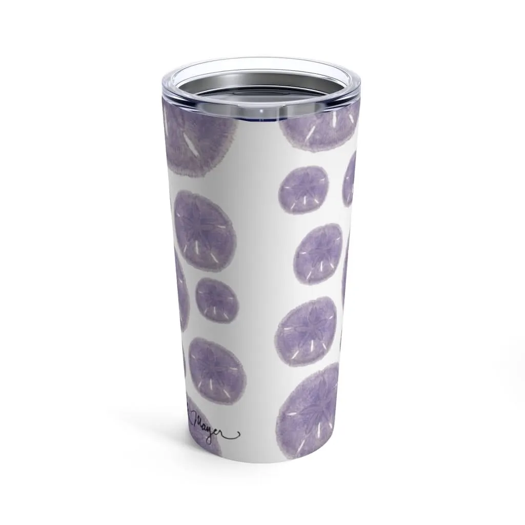 Purple Sand Dollars, 20 oz Steel Tumbler