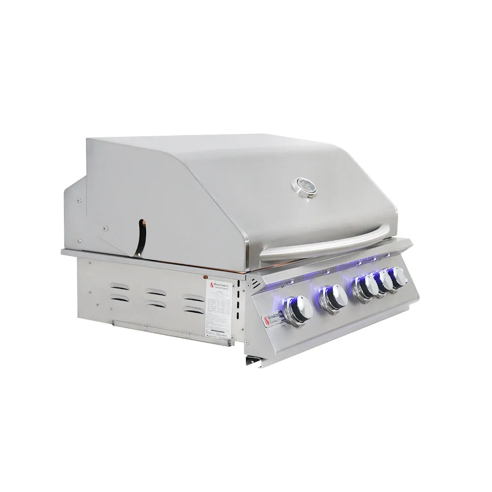 RCS Gas Grills - 32" Premier w/ Lights Freestanding Grill - RJC32AL CK