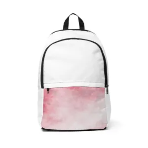 Red Clouds Unisex Fabric Backpack