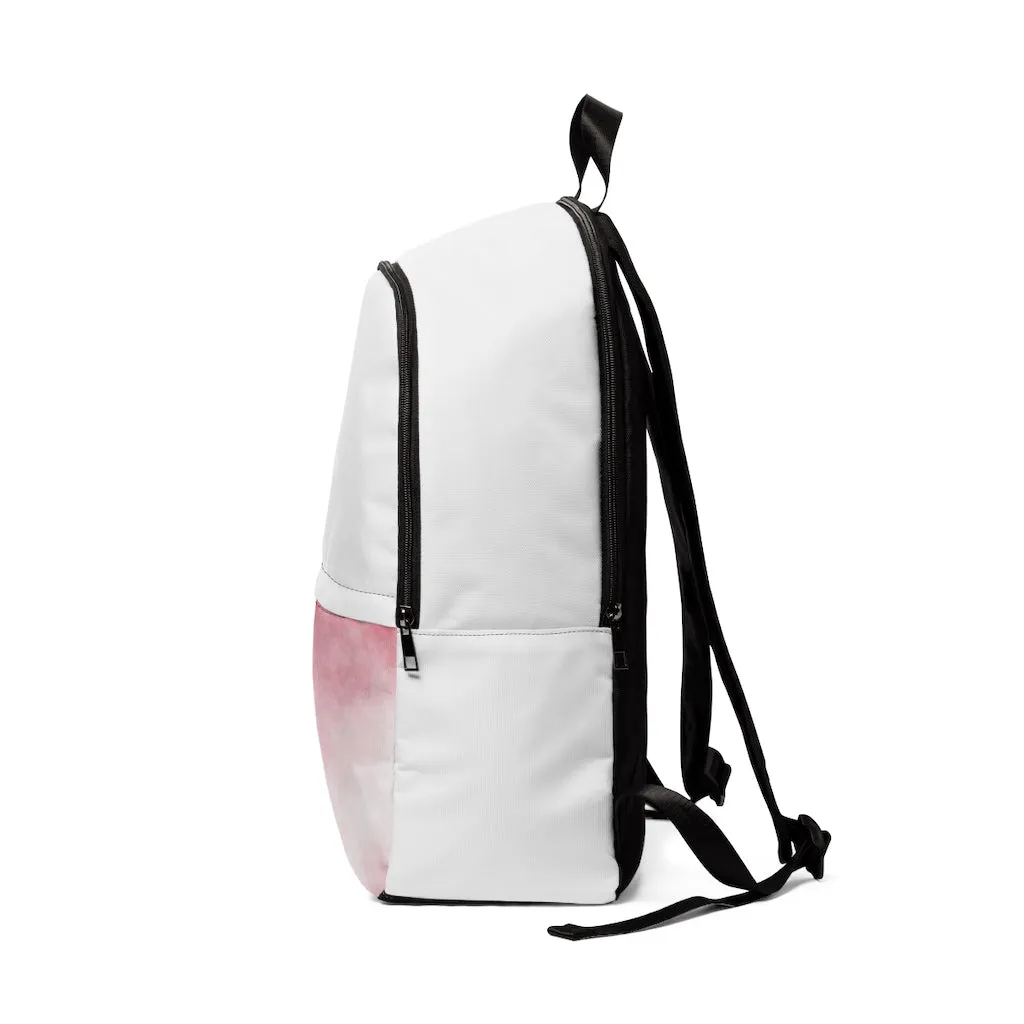 Red Clouds Unisex Fabric Backpack