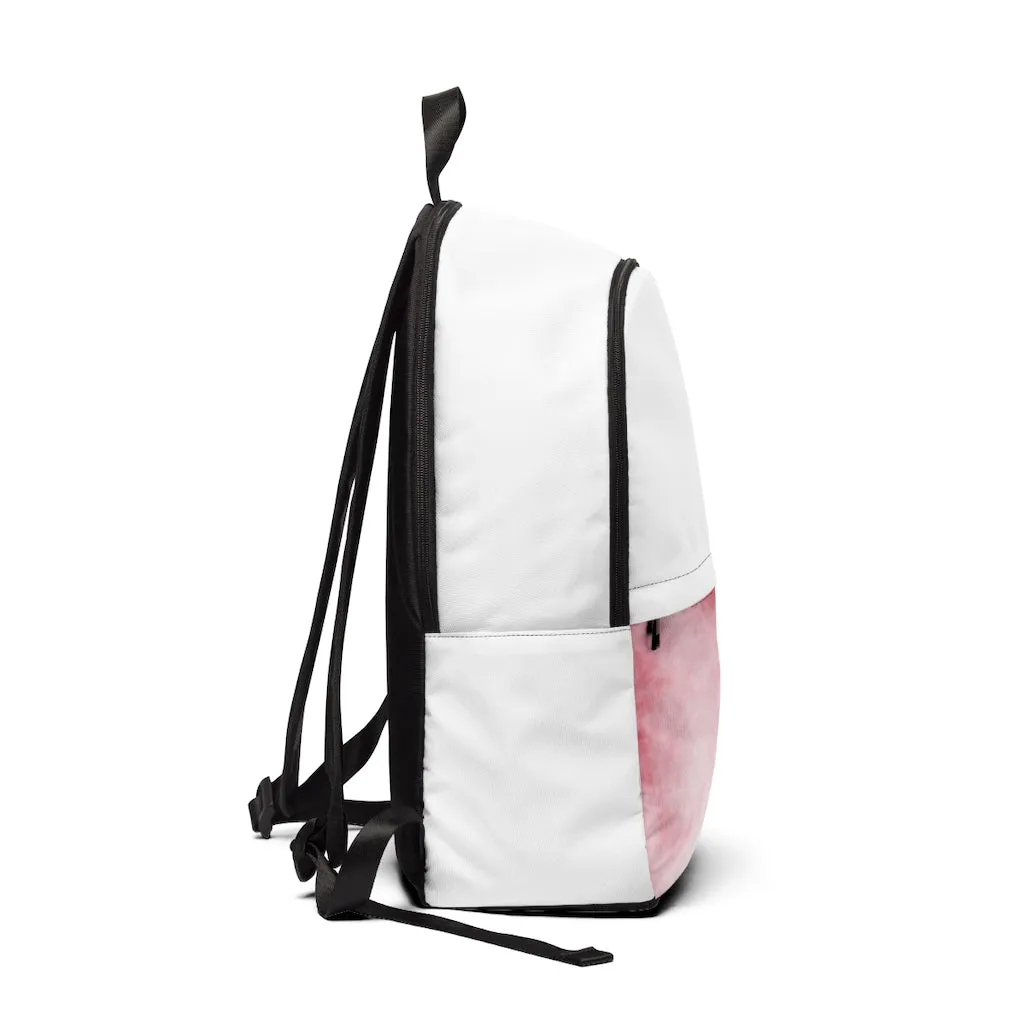 Red Clouds Unisex Fabric Backpack