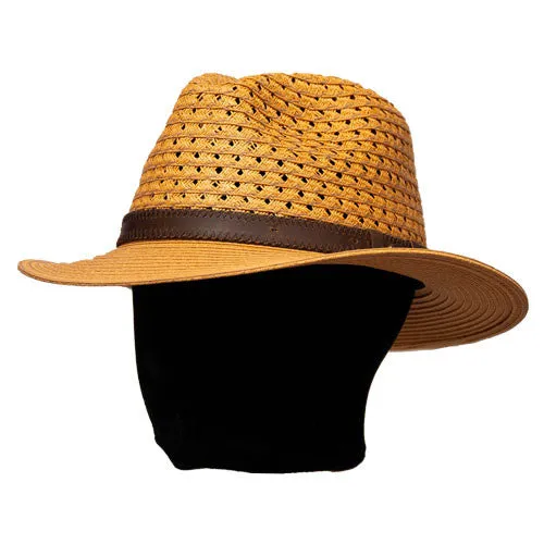 Saint Martin - Two Tone Paper Braid Fedora