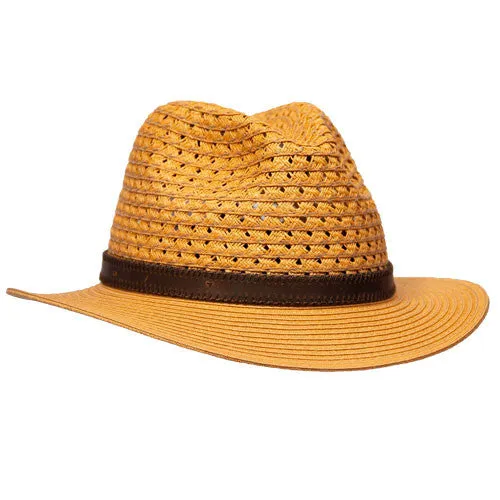 Saint Martin - Two Tone Paper Braid Fedora