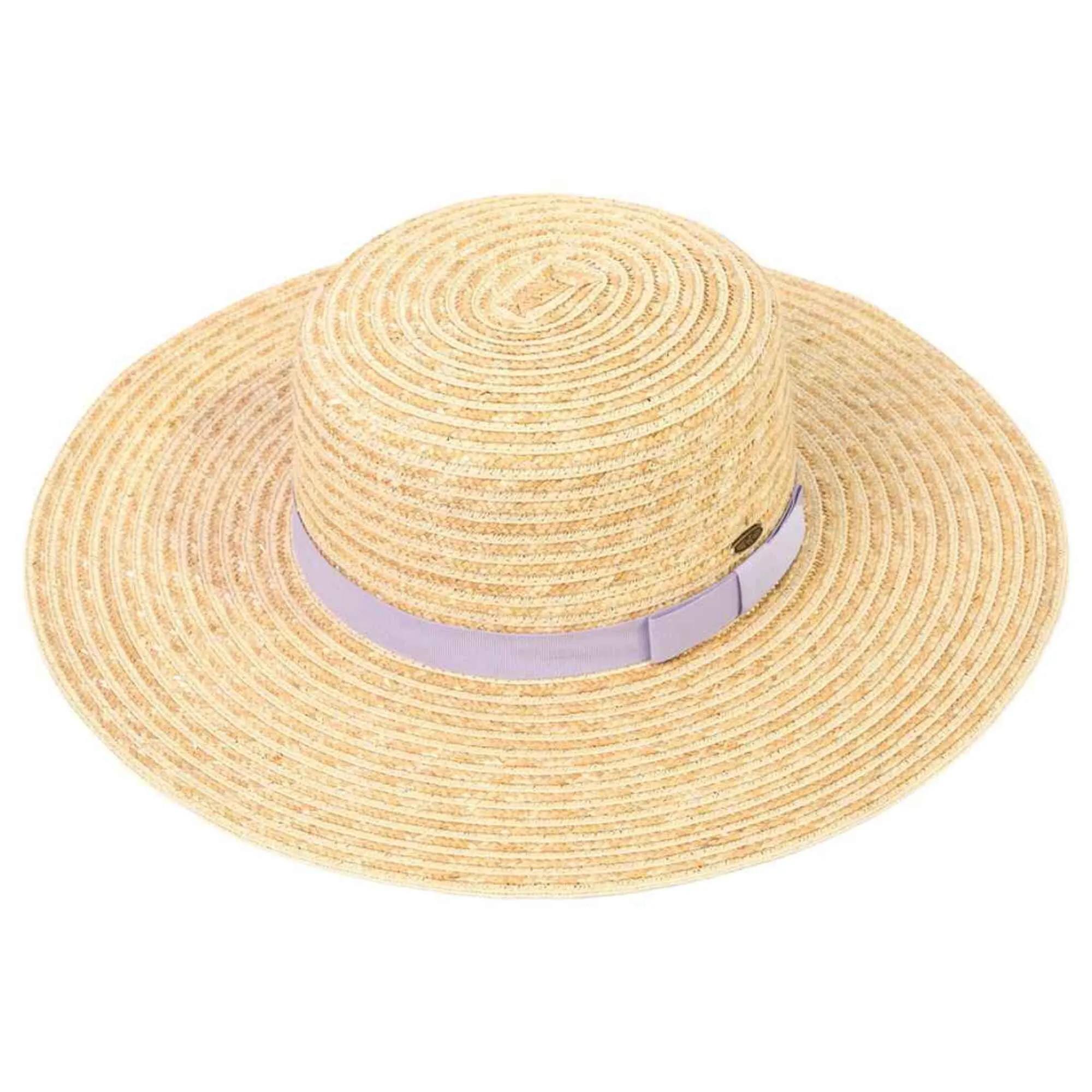 STH03 Grosgrain Ribbon Band Boater Hat