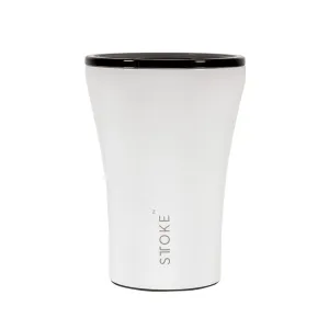 sttoke | ceramic reusable cup 8oz | angel white - LC